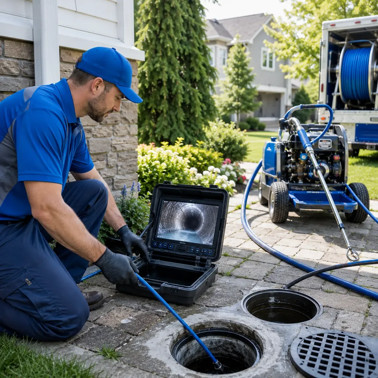 Outdoor drain cleaning professionals serving Delphi Falls, NY