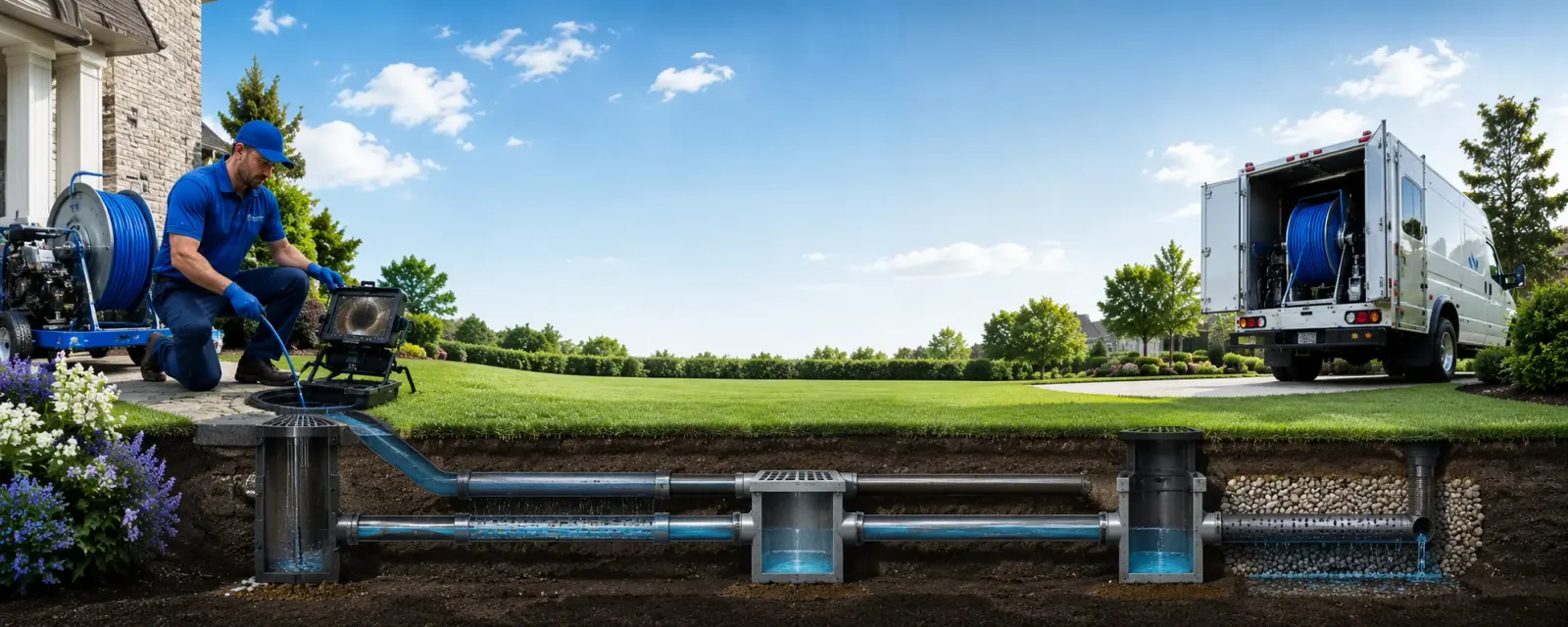 Outdoor drain cleaning information for Delphi Falls, NY